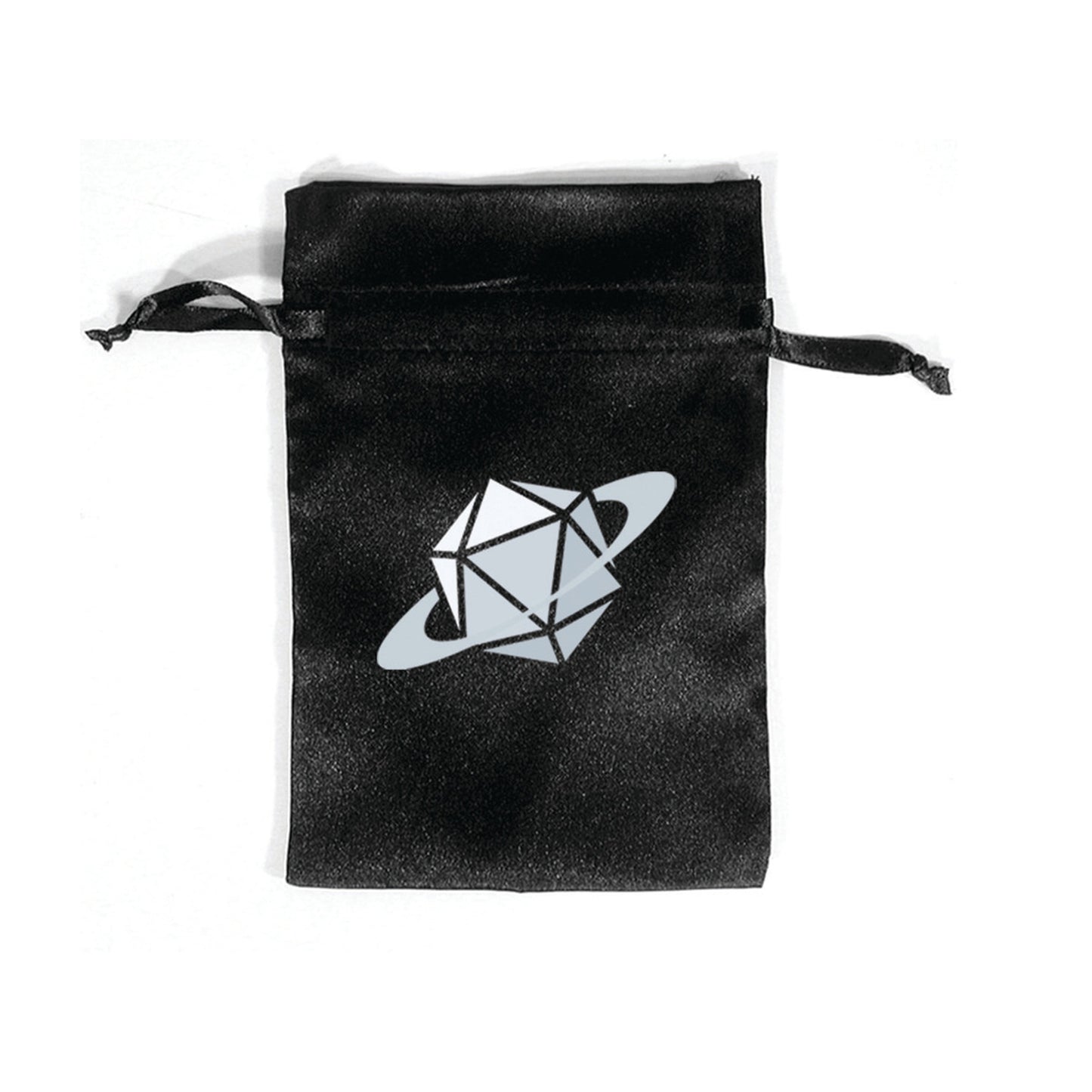 Black Polyhedral Dice Bag