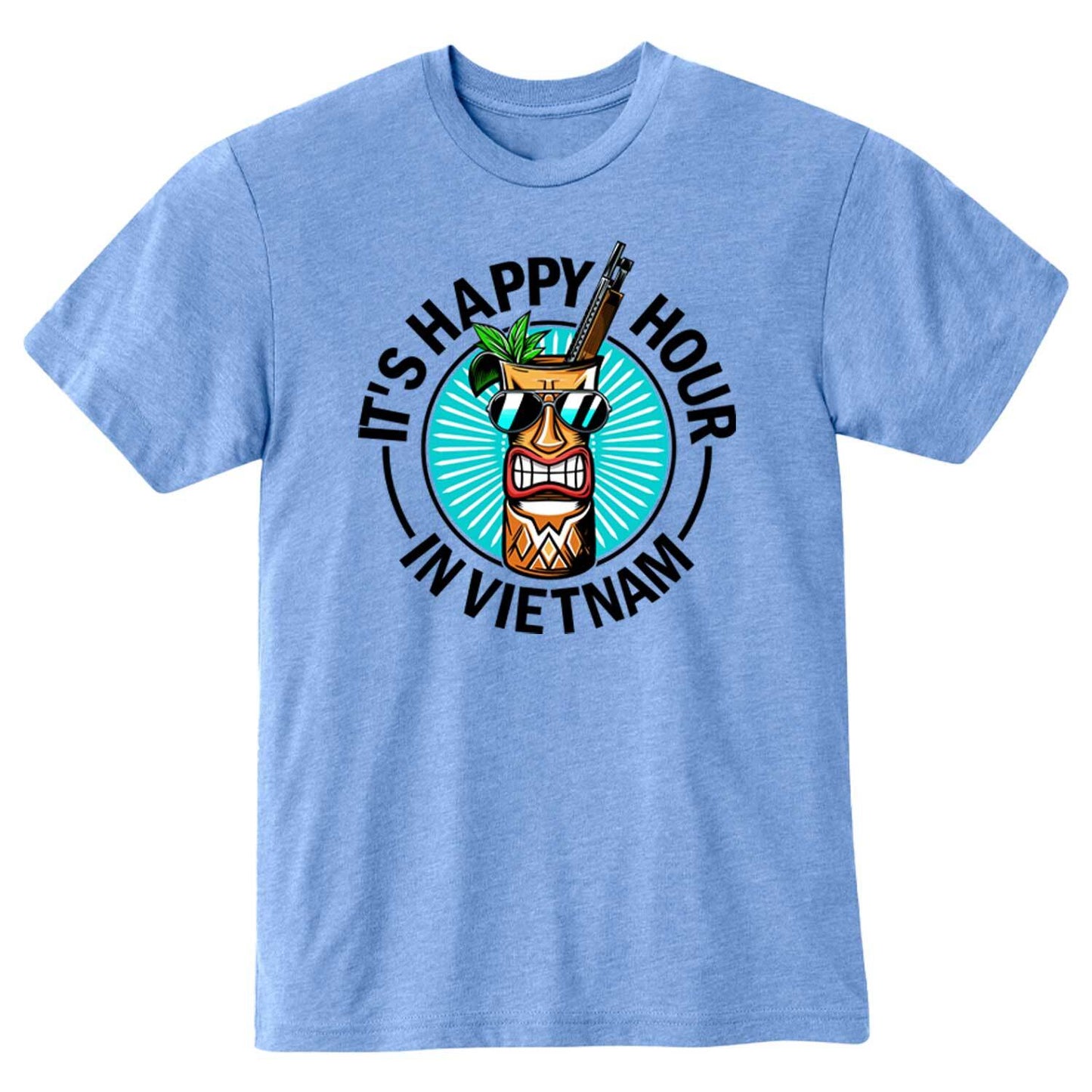 Roger's Happy Hour Heather Lake Blue T-Shirt
