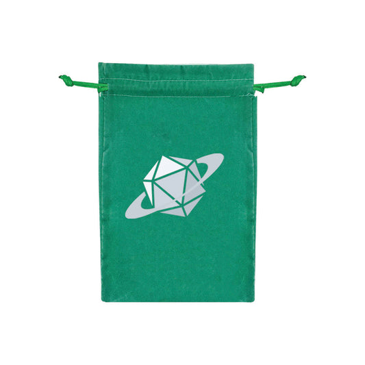 Green Polyhedral Dice Bag