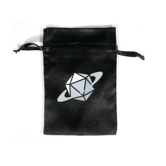 Black Polyhedral Dice Bag