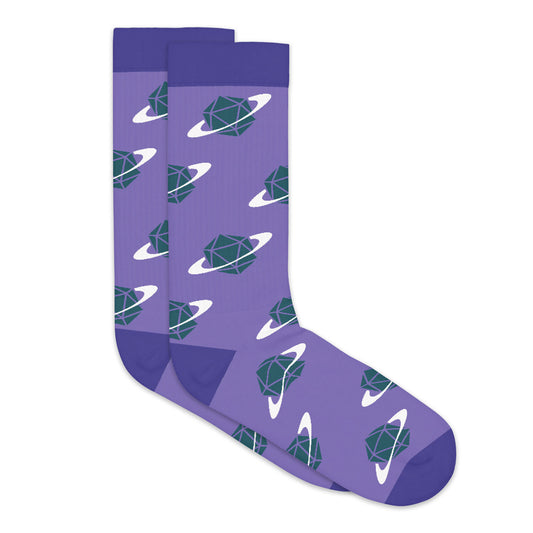 Planet Die Purple Socks