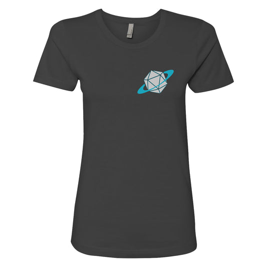 Glass Cannon Women's Grey Planet Die T-Shirt