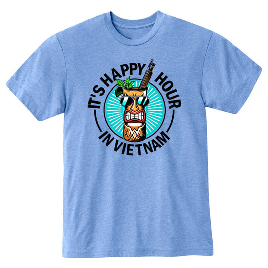 Roger's Happy Hour Heather Lake Blue T-Shirt